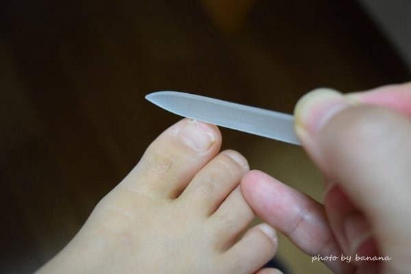 おすすめ子供の爪切り　ボヘミアガラスの爪やすり
